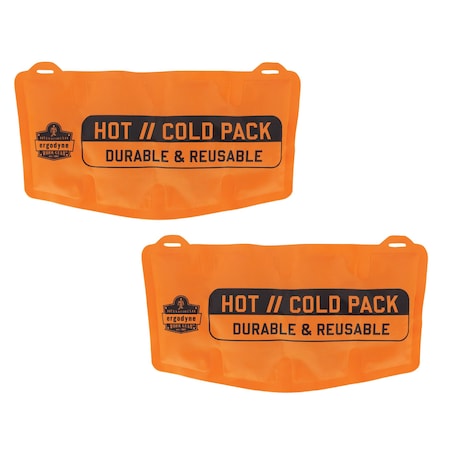 Ergodyne Orange Replacement Hot/Cold Packs, 2PK 6275